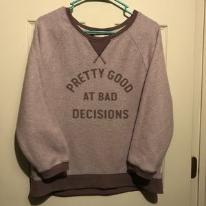 Victoria Secret fleece shirt.